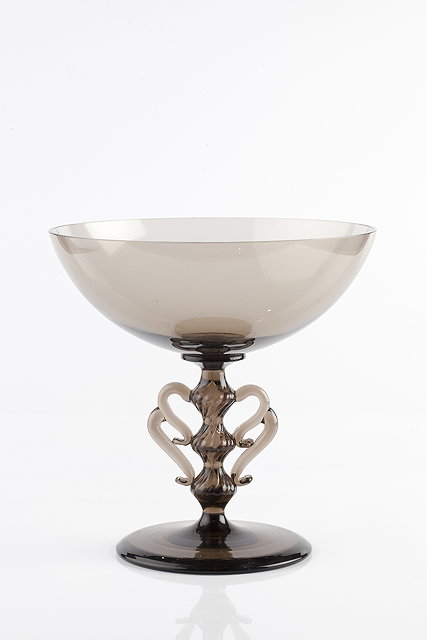 Appraisal: Simon Gates Swedish - for SandvikTazza originally designed smoked glass