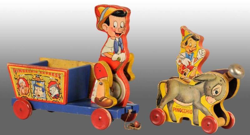 Appraisal: Lot of Fisher Price Disney Pinocchio Toys Description American Includes