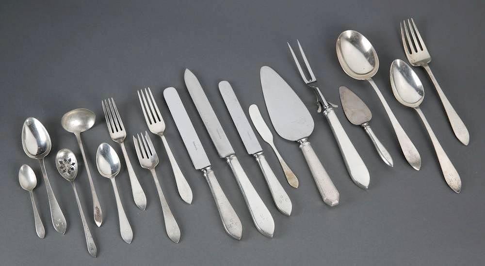 Appraisal: piece Tiffany Co Faneuil sterling flatware piece Tiffany Co Faneuil