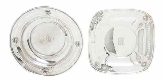 Appraisal: An American Sterling Silver Bowl and Tray Dominick Haff each