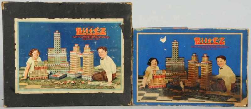 Appraisal: Lot of Bilt-Ez Toy Construction Kits Tin erector-type pieces Includes