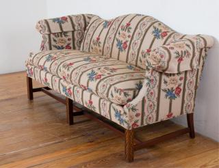 Appraisal: Southwood Furniture Camel Back Settee Southwood Furniture Corporation camel back