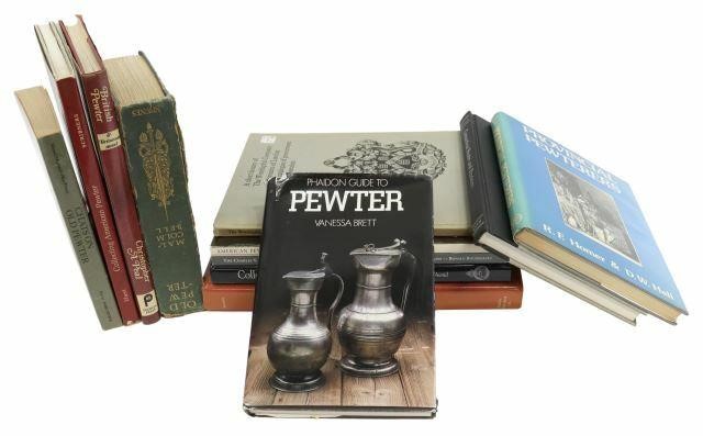 Appraisal: lot of Collection of books and catalogs on early pewter