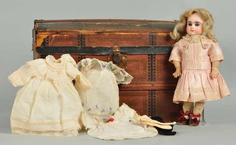 Appraisal: Darling French Bisque E D B b Doll Description Bisque