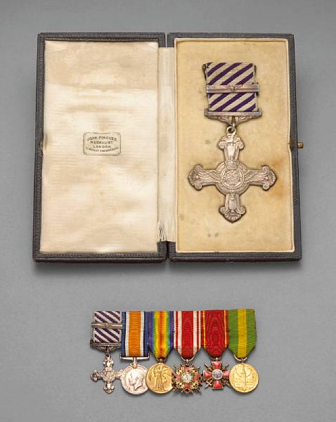 Appraisal: A British Distinguished Flying Cross and bar grouping to World