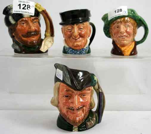 Appraisal: Royal Doulton Small Character Jugs Arriett D The Trapper D