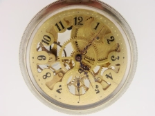 Appraisal: New England Watch Co skeletonized mvt in display case GRO