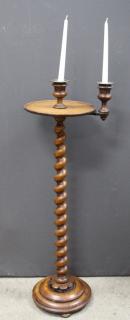 Appraisal: Barley Twist Candlestand Barley Twist Candlestand Height inches