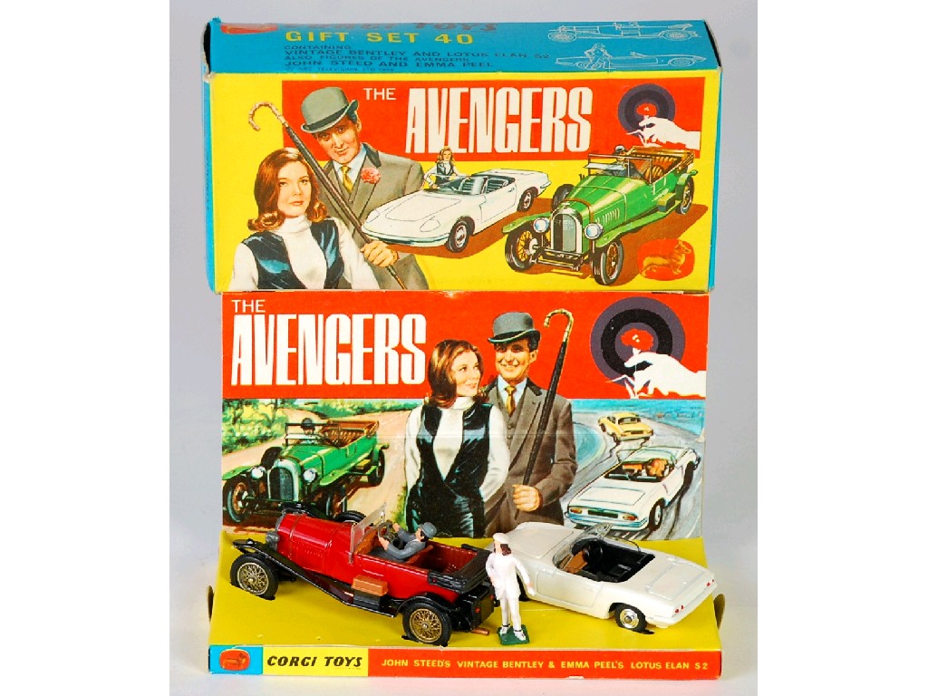 Appraisal: CORGI TOYS MINT AND BOXED 'AVENGERS' GIFT SET No vintage