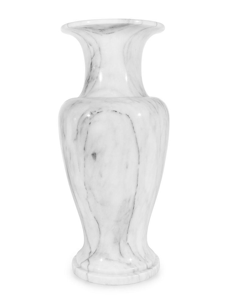 Appraisal: A Large Turned Marble Floor Vase A Large Turned Marble