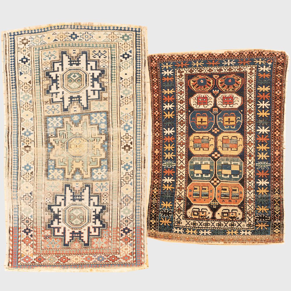 Appraisal: Two Caucasian Carpets ft in x in and ft in