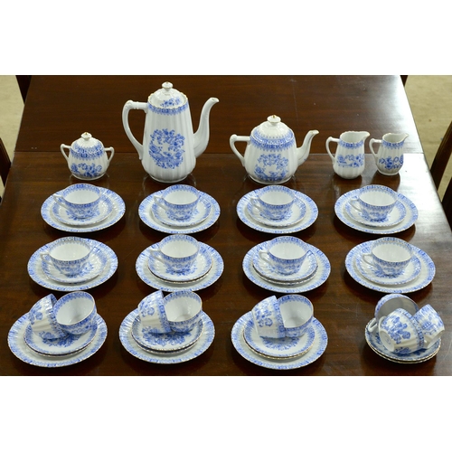 Appraisal: A Seltmann blue printed bone china China Blau pattern tea