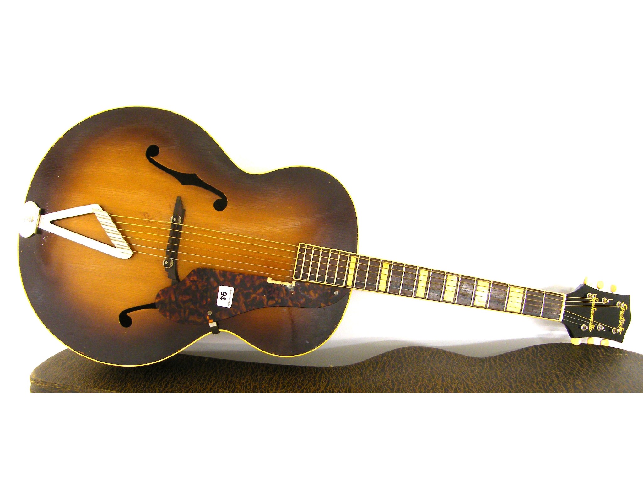 Appraisal: Gretsch Synchromatic archtop acoustic guitar sunburst finish with some imperfections