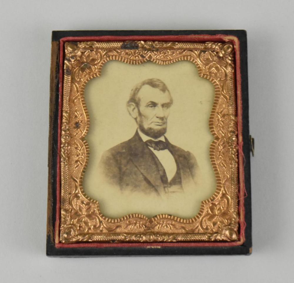 Appraisal: CDV OF LINCOLN AFTER AN ENGRAVING OF BRADY PHOTOGRAPHCDV OF