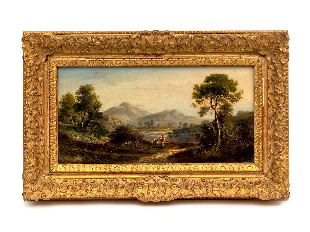 Appraisal: English School th Century A Pair of Landscapes English School