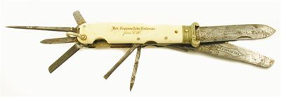 Appraisal: The Stanley Knife ' A large folding penknife stamped Crookes