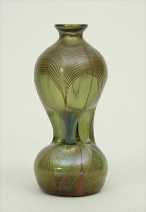 Appraisal: Art Nouveau Iridescent Glass Vase in