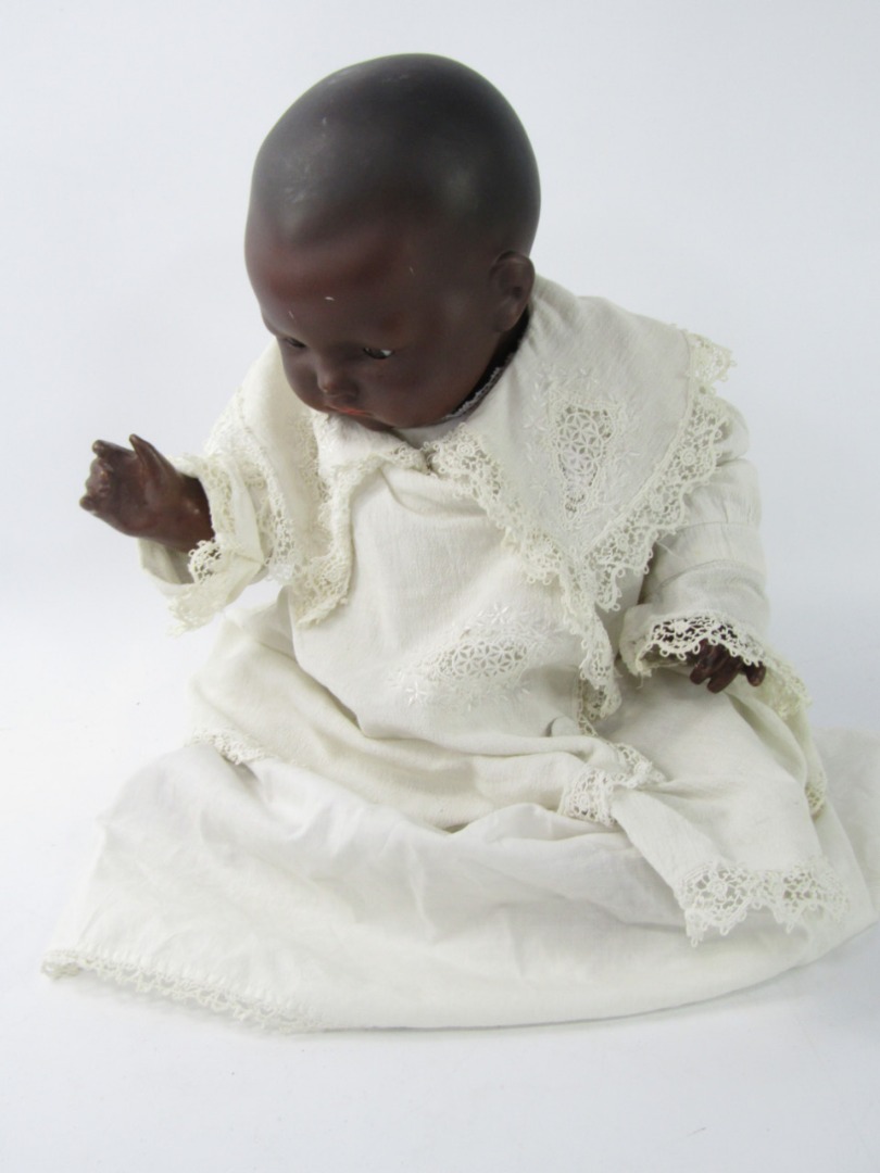 Appraisal: An Armand Marseilles black bisque head doll k