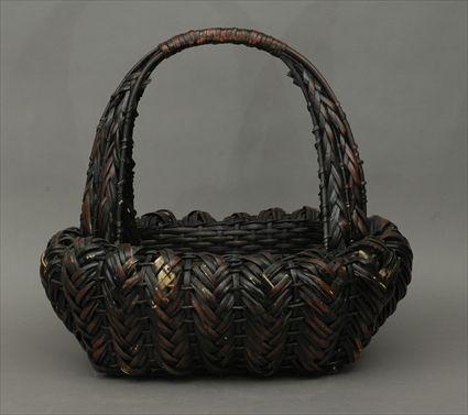 Appraisal: Japanese Woven Bamboo Basket in x in x in Provenance