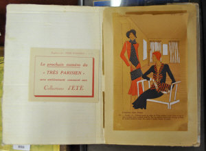 Appraisal: A quantity of late s fashion plates including creations by