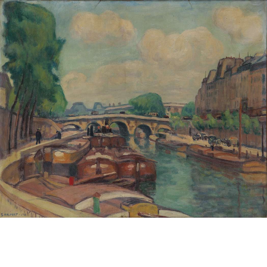 Appraisal: Samuel Halpert American - La Seine Paris Signed S Halpert