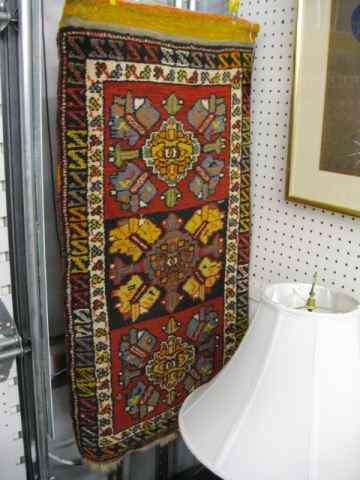 Appraisal: Hamadan Persian Tent Flap or Mat '' x ' ''