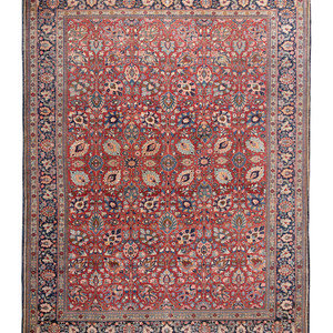 Appraisal: An Agra Wool Rug Mid- th Century feet inches x