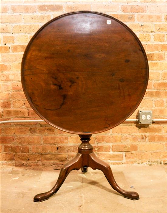 Appraisal: Sale Lot A Georgian Style Mahogany Tilt Top Tea Table