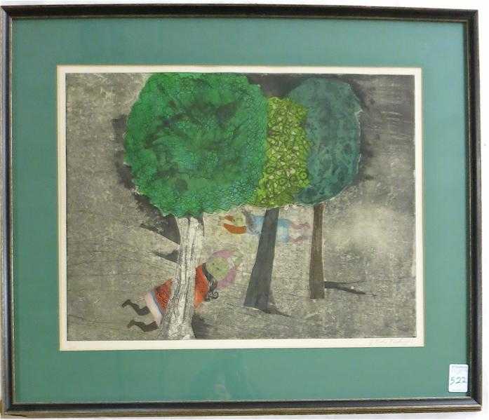 Appraisal: GRACIELA RODO BOULANGER ETCHING AND AQUATINT Bolivia France b Girls