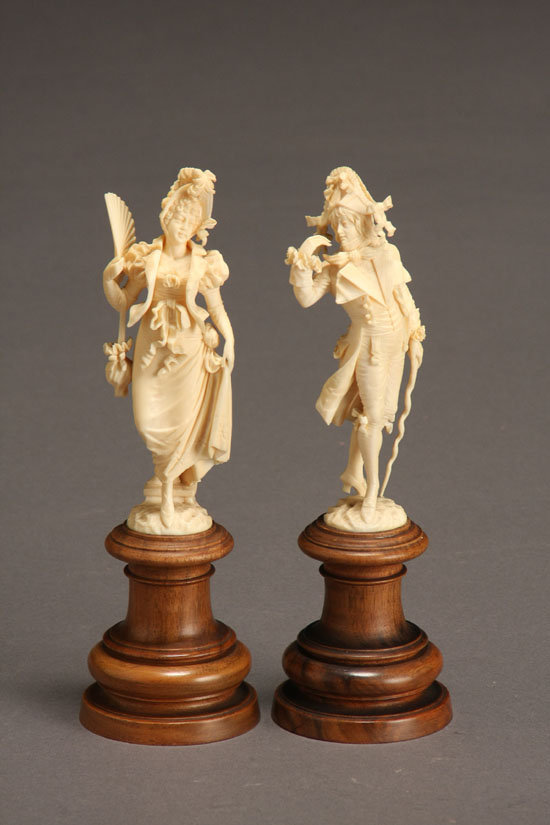 Appraisal: Lot Property of a Maryland Collector Pair of Continental Ivory