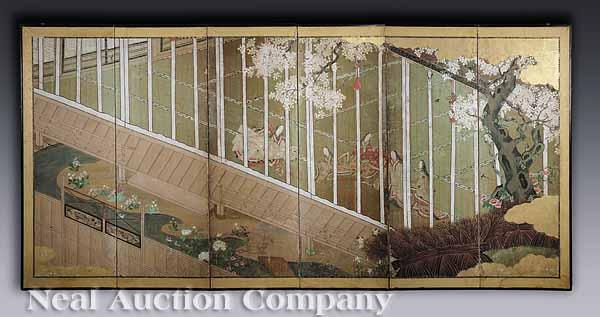 Appraisal: Japanese Tosa Kano School th c A Scene from The