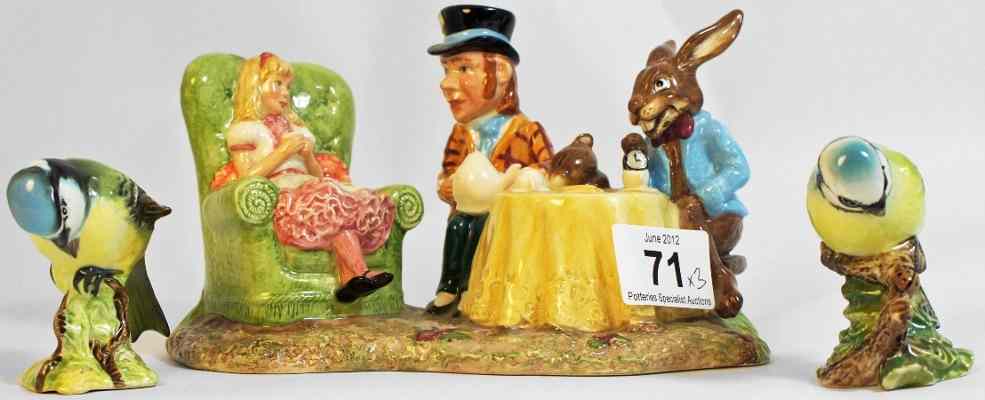 Appraisal: Beswick Alice in Wonderland Tableau Mad Hatters Tea Party and