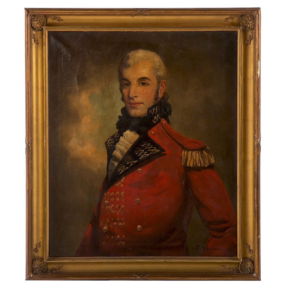 Appraisal: T A Wilson Portrait of an th c Officer Probably