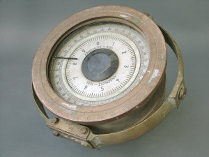 Appraisal: A th century German maritime bronze cased compass in gimbal