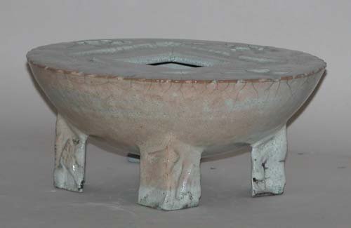 Appraisal: Untitled Planter or Bowl Ceramic on Ceramic th Century Ceramics