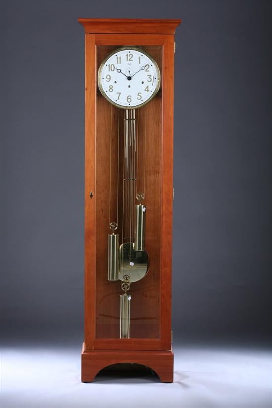 Appraisal: CONTEMPORARY CHERRYWOOD TALL-CASE CLOCK th century case by Sligh Co