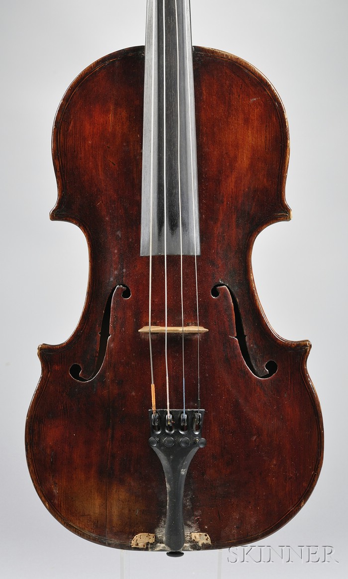 Appraisal: Modern Viola c labeled STORIONI length of back mm with