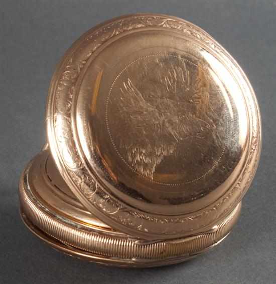 Appraisal: Illinois gold-filled hunting case pocket watch movement marked '' Springfield