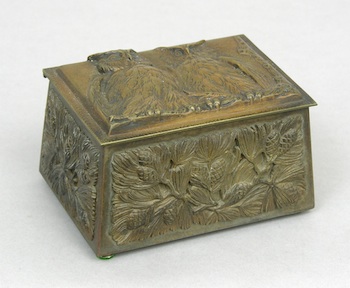 Appraisal: An Austrian Bronze Box A very interesting bronze box stamped