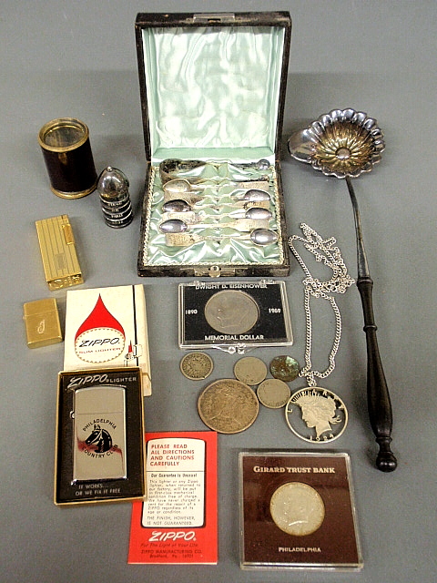 Appraisal: - Misc grouping to incl a small cased set of