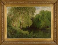 Appraisal: JAMES JACKSON CURNOCK British - SPRING Outstanding large oil on