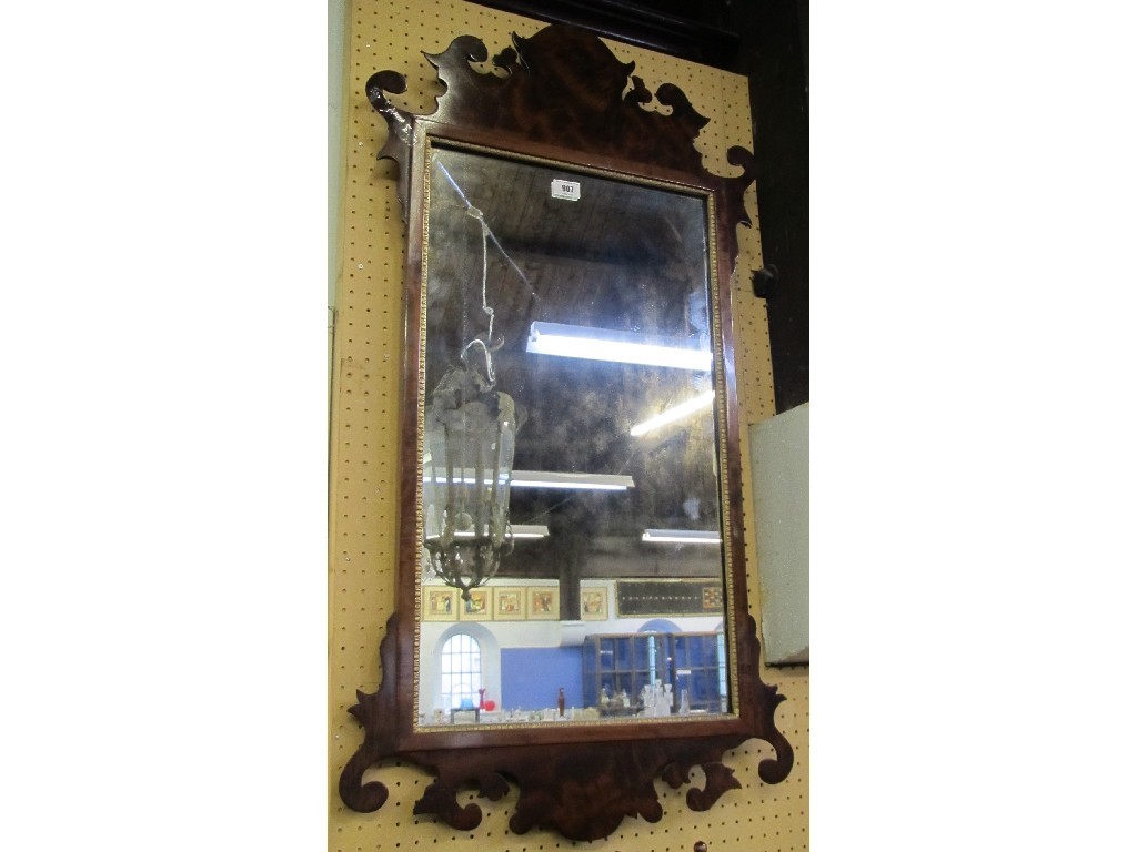 Appraisal: Regency style mahogany wall mirror