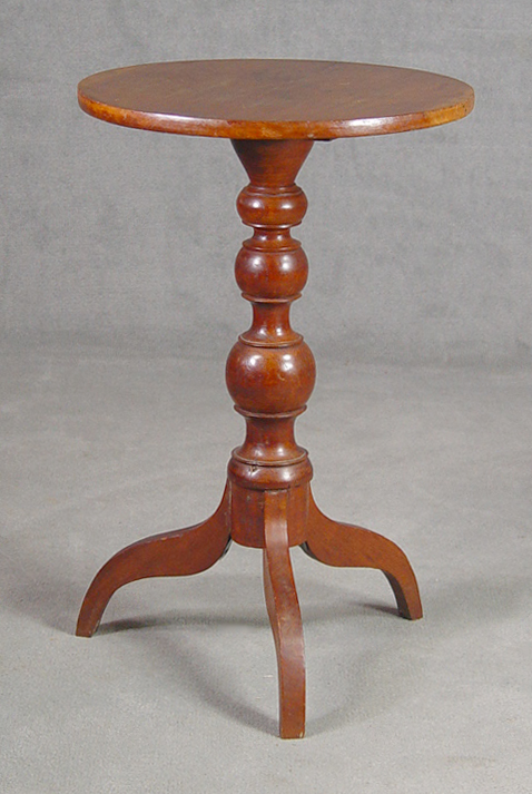 Appraisal: Cherry Country Empire Candlestand Circa Purchased from an estate sale