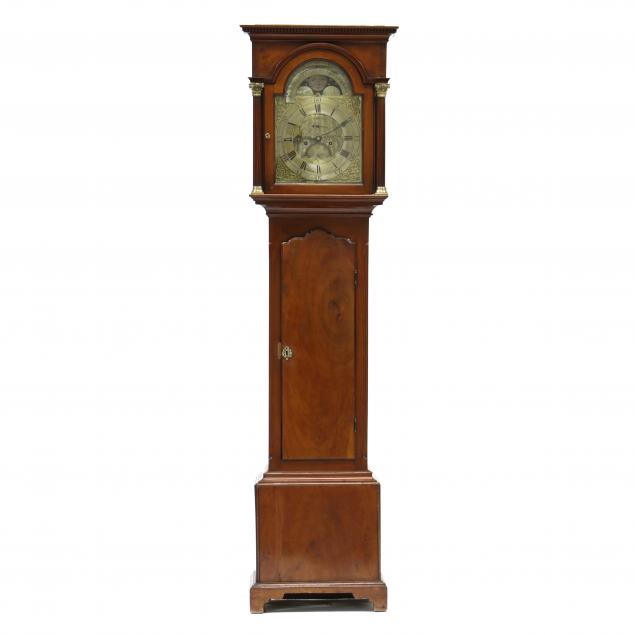 Appraisal: GEORGE III MAHOGANY TALL CASE CLOCK WILLSHIRE LINK Late th