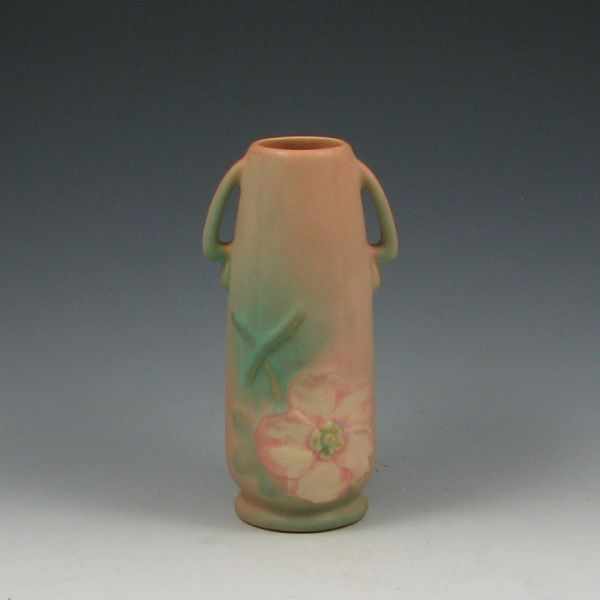 Appraisal: Weller Wild Rose Vase pink marked Weller ''h excellent condition