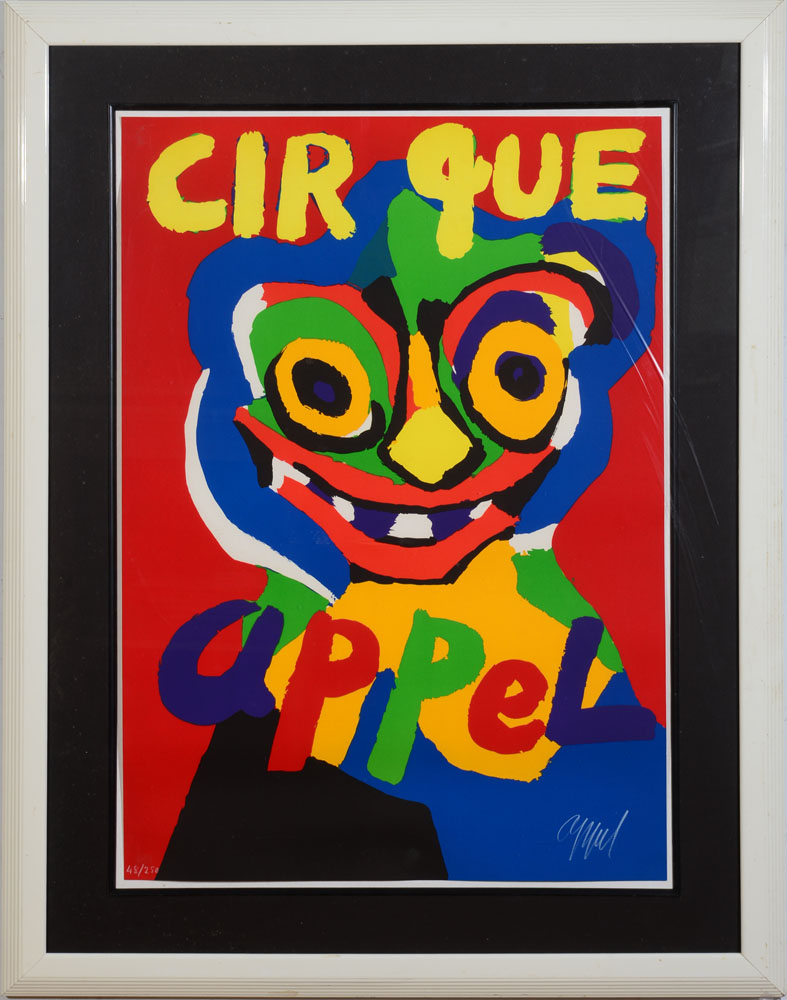 Appraisal: KAREL APPEL - LE CIRQUE Lithograph in colors on wove