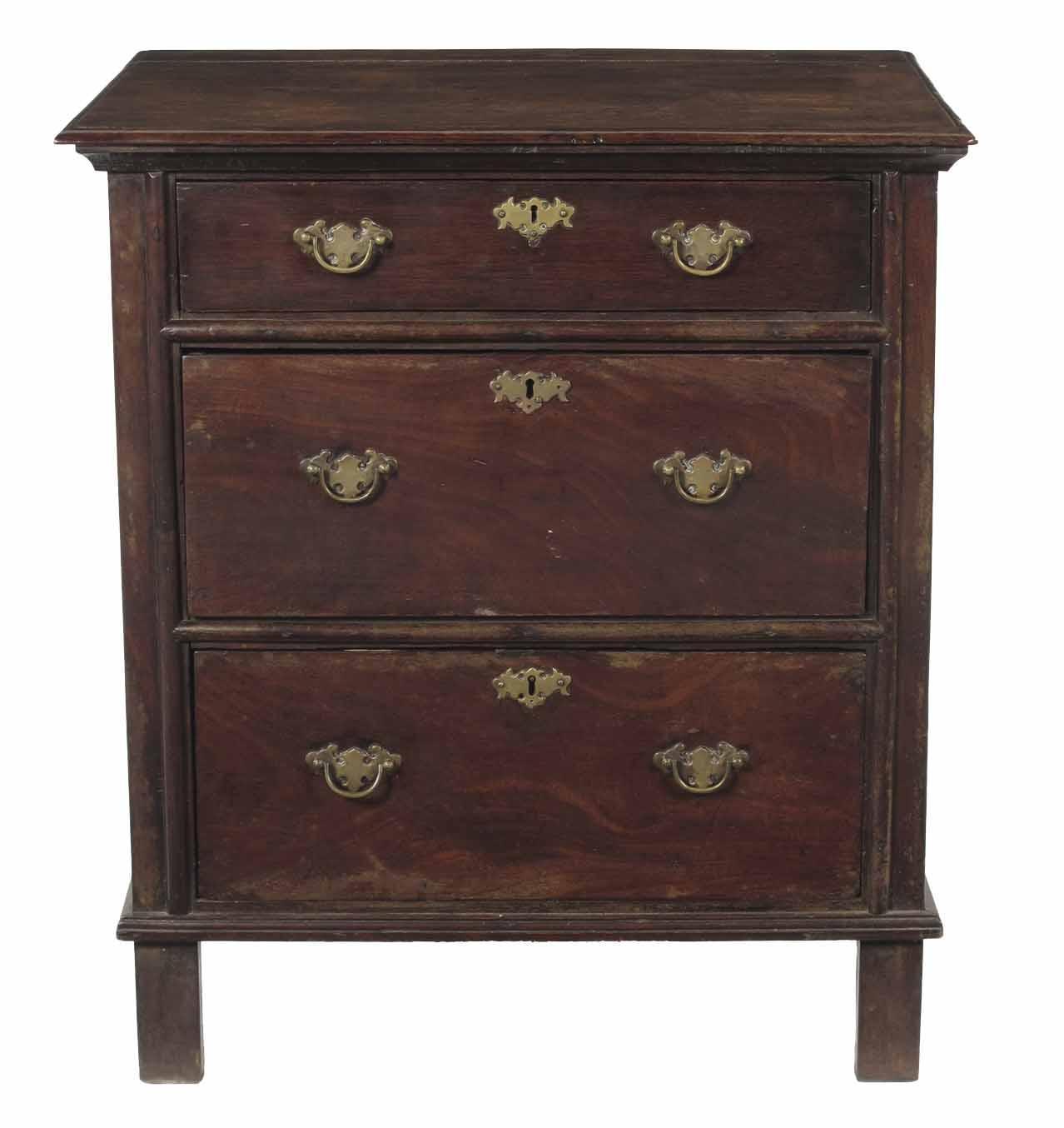 Appraisal: A small walnut chest