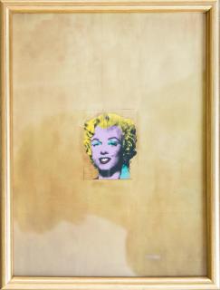 Appraisal: After Andy Warhol Gold Marilyn Monroe From the original painting