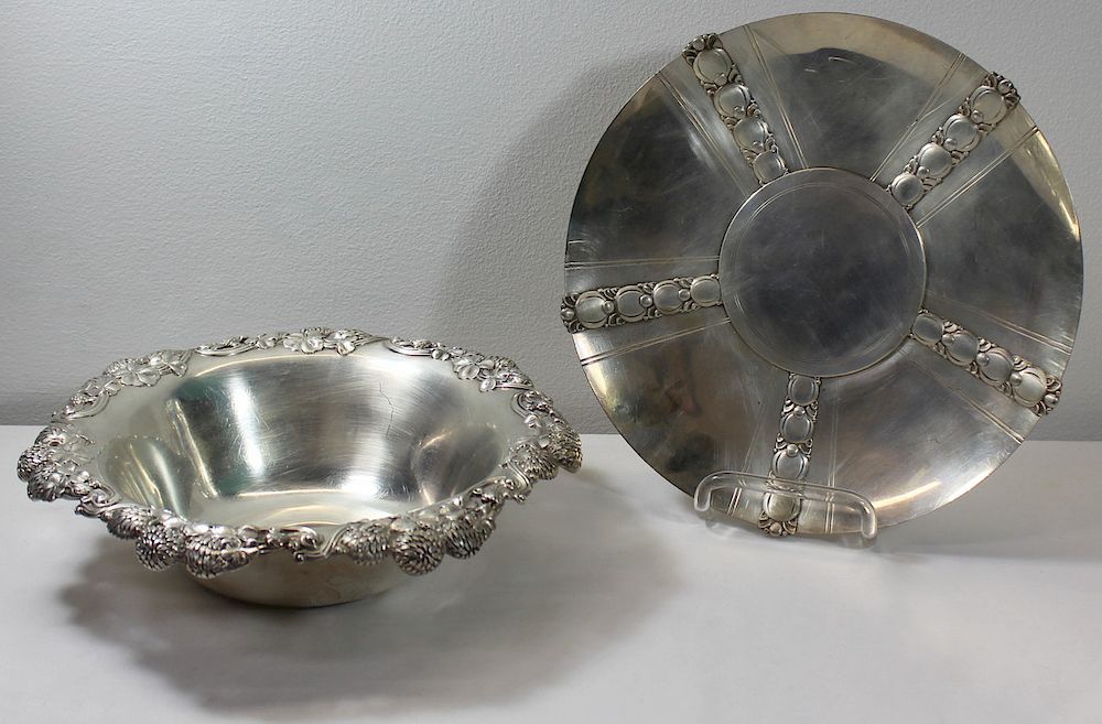 Appraisal: STERLING Tiffany Co Silver Hollow Ware Group Includes a Tiffany