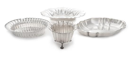 Appraisal: Sale Lot Four German Silver Bowls Various Makers all with